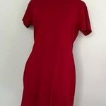 Old Navy NWOT Red Stretchy Short Sleeve Sheath Dress Size L Photo 0