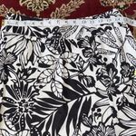 Gap Black and White Floral A-Line Mini Skirt Linen/Cotton Size 4 Photo 5