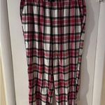 Victoria's Secret Women's Flannel Pajama Pants Plaid Size Medium Pink Buffalo Photo 1