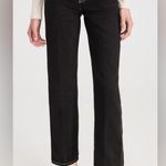 Reformation Cowboy High Rise Straight Jeans Black Photo 3