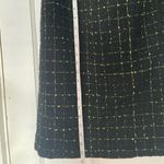 Bob Mackie Y2K Tweed Skirt Black Lime Green F Photo 3