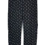 J.Jill Black White T Cross Ankle Pants Petite 4P Photo 0