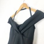 Nookie Athena Off Shoulder Black Midi Dress Size Small NON1722 Cocktail Chic Photo 7