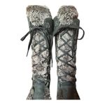 Timberland Kickadilla Black Nubuck Leather Faux Fur Lace Up Boots size 7.5 Photo 12