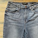 Judy Blue High Rise Embroidered Pocket Relaxed Fit Raw Hem Jeans 15 / 32 JB88259 Photo 2