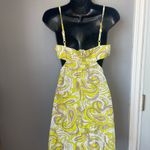 ASOS Yellow and White Backless Dress Photo 3