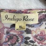 Indigo Rose XL Floral Kimono Cardigan Lace Trim Boho Fest Hippie Cottage Spring Purple Photo 4