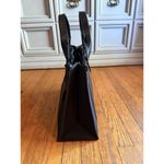 DKNY New Black Holly Medium Rectangle Tote With Long Strap And Logo Detail Photo 3