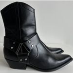 ZARA Cowboy Ankle Boots with Buckle Detail Photo 3