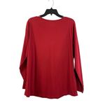 Dress Barn  Women's Burgundy Long Sleeve Top Photo 1