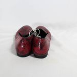 NWT Mossimo Burgundy & Black Snakeskin Loafer Flats Women's Size 8 1/2 Red Photo 4