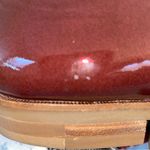 Karl Lagerfeld Iva Patent Leather Oxford Shoes Burgundy 8M Academia Preppy. Photo 11