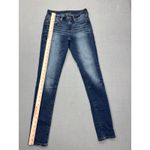 Buckle Black Skinny Jeans Women's Size 24 Blue Denim Stretch Fit No 53 Photo 11