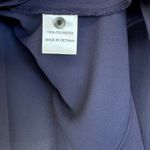 Zoa  New York Navy Long Sleeve Button Down Blouse Medium Photo 5