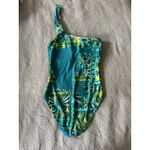 Farm Rio  Blue Printed One Piece Swimsuit Size Small Photo 5