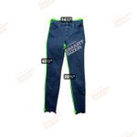 Madewell  9 High Rise Skinny Jeans Button Fly Black Raw Hem Size 28 Photo 2