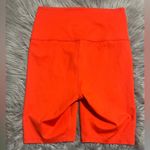 Carbon 38  Fluorescent Coral High Rise Biker Short Cloud Compression Sz Medium Photo 4