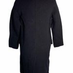 Vine Korean Handmade Wool Pea Coat S Black Double Breasted Lined Pockets 6PE Photo 7