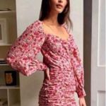 Nasty Gal Pink Floral Dress  Photo 0