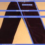 Ruff Hewn BURGUNDY VELOUR TROUSER PANTS (12) Photo 11