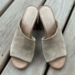 ALDO Women's Tan Suede Block Heel Mules🌼🌼 Photo 3