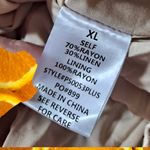 NWT Petal Dew Button Up 1 Piece Skort Jumpsuit Linen Blend Size XL Tan Photo 5