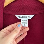 Athleta  Burgundy Pranayama Wrap Cardigan Sweater Sweatshirt, S Photo 3