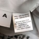 Loft Women’s Patterned White Black Gray Scoop Neck A-Line Sleeveless Dress Photo 11