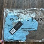 White Fox Boutique Headlines Crop Baby Blue Photo 4