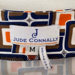 Jude Connally Megan Tunic Dress Orange Brown Navy Blue size medium Photo 3