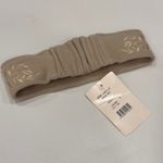 NWT Bogner Lucilla Fleece Headband Embroidered Logo Beige Small Ski Deadstock Tan Photo 3