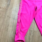 Lululemon | Hot Pink Power Flow Ruched Capri Workout Athleisure Leggings, Size 8 Photo 4