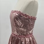 Gunne Sax Vintage Jessica McClintock Dress Fit & Flare Metallic Pink Womens XS Photo 4