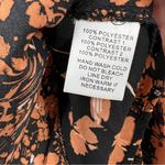 Mittoshop  Black Orange Floral Dress Photo 5