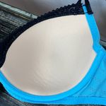 Betsey Johnson Blue & Black Contour Underwire Bra 34D Photo 4