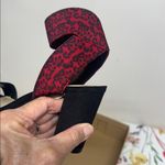 Jessica Simpson  Burgundy Animal Print Heels Photo 4