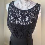 White House | Black Market WHBM black dress with lace‎ detail. Photo 1