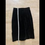 SpringWest Size 5/6 Suede Leather Black Suede‎ Skirt Photo 2