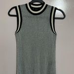 Rag and Bone  Priya Metallic Mock Neck Sleeveless Top Size S Photo 3