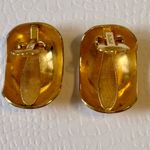 Christian Dior  Signed Gold Demi Dome Clip on Earrings Photo 5