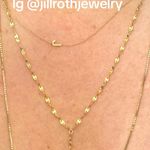 Celebrity Stylist Designed Real 14k Solid Gold Lariat Necklace Holiday Gift! Photo 4