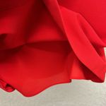 Alice + Olivia Ember Peplum Fitted Dress in Cherry Size 8 Mini Cap Sleeve Red Photo 5