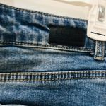 Black Label  fringe denim mini skirt sz small Photo 3