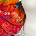 Multicolored Boho Tote Bag Summer Beach Resort Style Casual Colorful Pink Photo 6