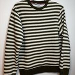 Scotch & Soda  Olive and White Striped Sweater Photo 7