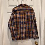 Cruel Girl  Shirt Blouse Western‎ Button Down Plaid Blue Orange Red XL Cotton Photo 5