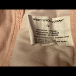 VINTAGE AMERICA BLUES, BOHO Crop, Women’s pink Jeans, Size 14,Stretchy,5 Pocket Photo 4