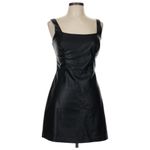 Abercrombie & Fitch  Black Vegan Leather Sheath Mini Dress Photo 1