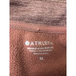 Athleta  Sweatshirt Womens 3X Brown Altitude Polartec Half Zip Athleisure Lined Photo 1