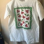 None White Ladybug Tee with Green Border medium Photo 0